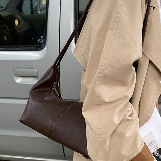 Canvas Plain Shoulder Bag