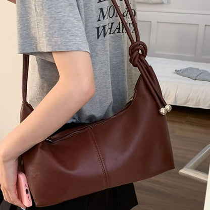 Canvas Plain Shoulder Bag