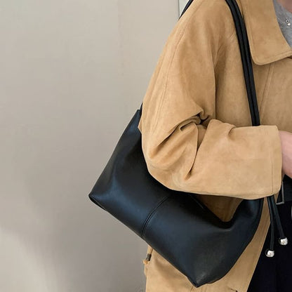 Canvas Plain Shoulder Bag