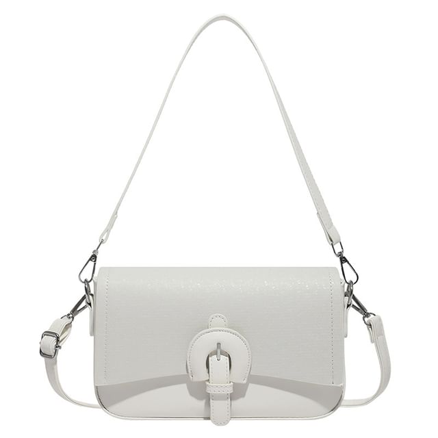 Buckle Flap Panel Crossbody Shoulder Bag