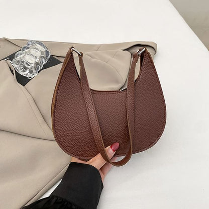 Faux Leather Shoulder Bag