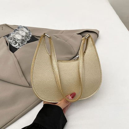 Faux Leather Shoulder Bag