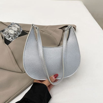 Faux Leather Shoulder Bag
