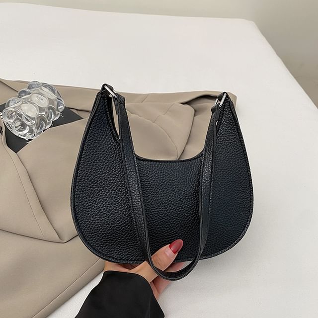 Faux Leather Shoulder Bag