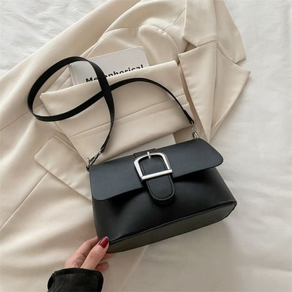 Buckled Flap Shoulder Bag