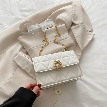 Quilted Flap Crossbody Shoulder Bag