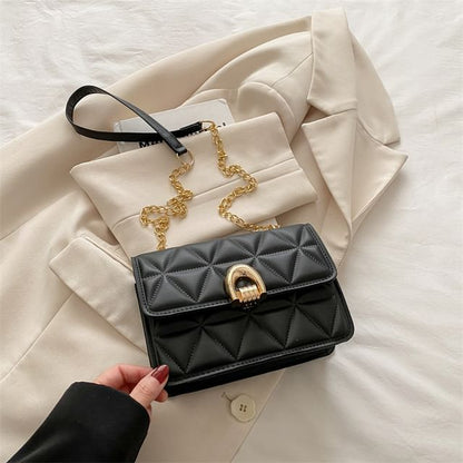 Quilted Flap Crossbody Shoulder Bag