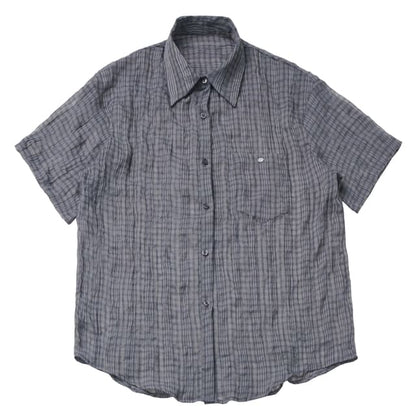 Button Front Plaid Shirt in Assorted Styles