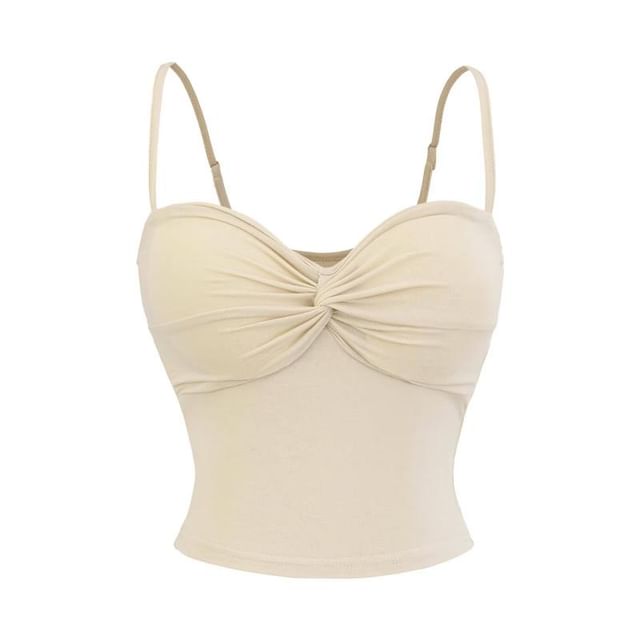 Plain Camisole Top with Sweetheart Neckline