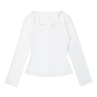 V-Neck Long-Sleeve Tee