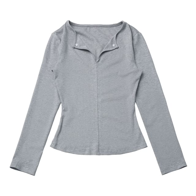 V-Neck Long-Sleeve Tee