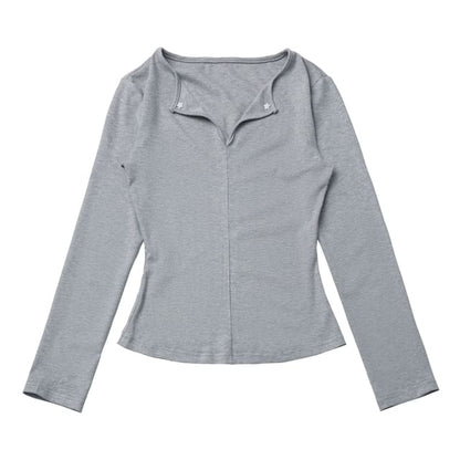 V-Neck Long-Sleeve Tee