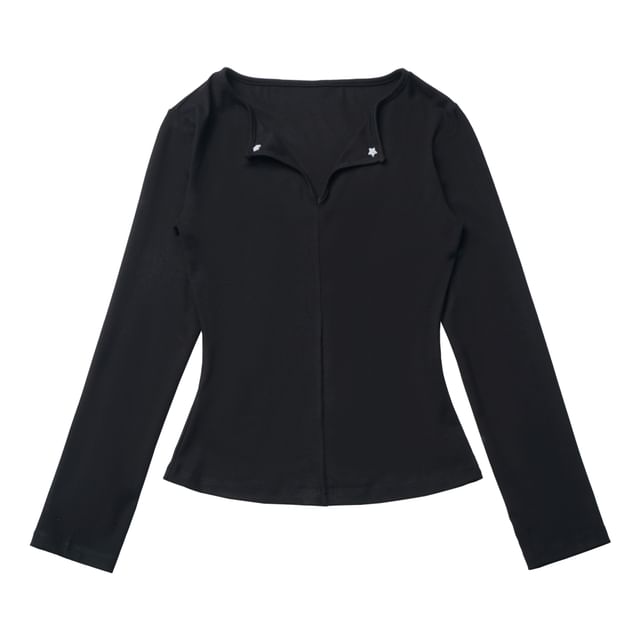 V-Neck Long-Sleeve Tee
