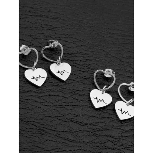 Heartbeat Drop Earring