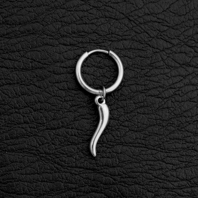 Chilli Hoop Drop Earring / Clip On Earring