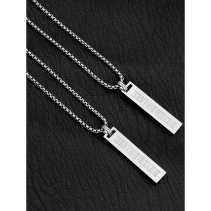 Roman Numeral Pendant Necklace