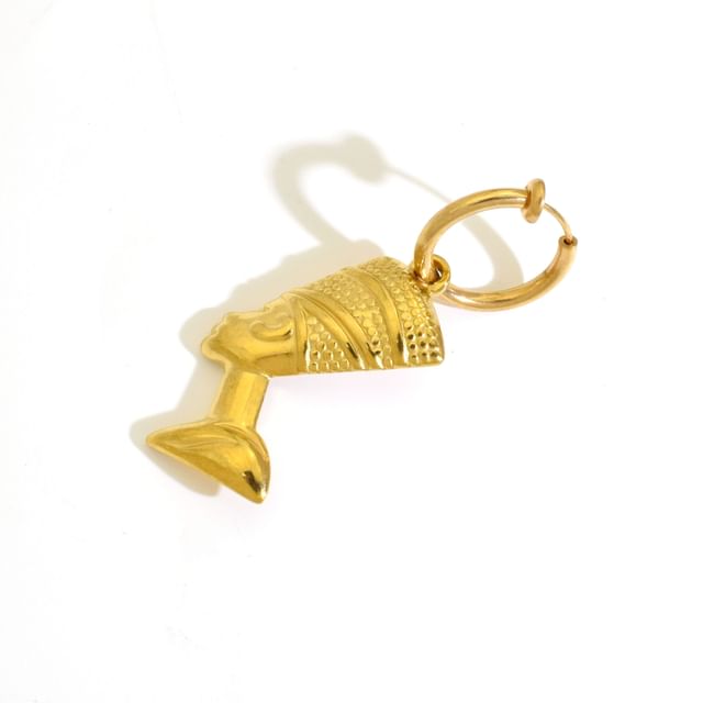Nefertiti Hoop Drop Earring / Clip On Earring
