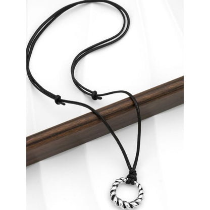 Ring Pendant Cord Necklace