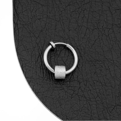 Textured Hoop Earring / Clip On Earring