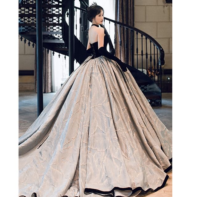 Jacquard Panel Ball Gown (Various Designs)