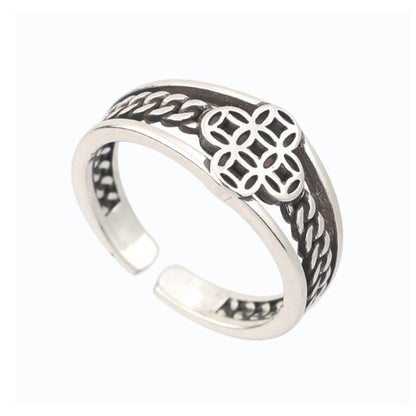 Coin Accent Open Ring