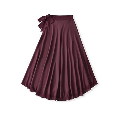 High Rise Maxi A-Line Skirt