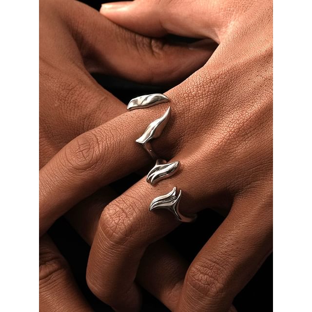 Irregular Alloy Open Ring