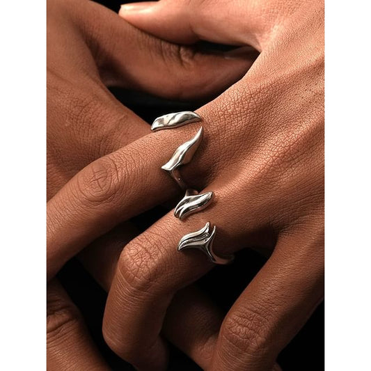 Irregular Alloy Open Ring