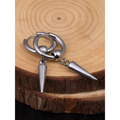 Spike Drop Huggie Earring