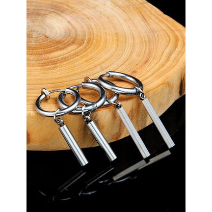 Bar Drop Huggie Earring / Clip-On Earring