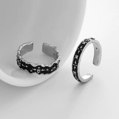Embossed Stainless Steel Open Ring (Various Designs)
