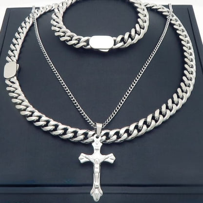 Curb Chain Necklace / Bracelet / Set