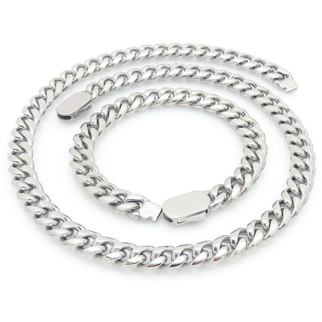 Curb Chain Necklace / Bracelet / Set