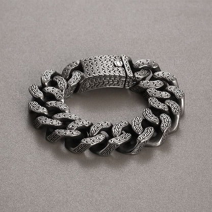Textured Chain Link Bracelet