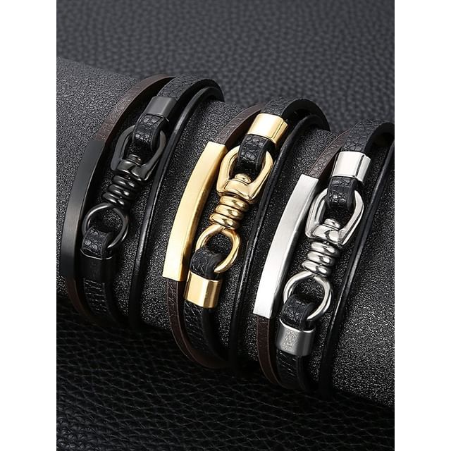 Faux Leather Bracelet