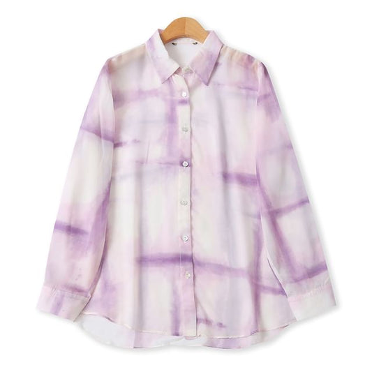 Tie-Dye Long-Sleeve Shirt