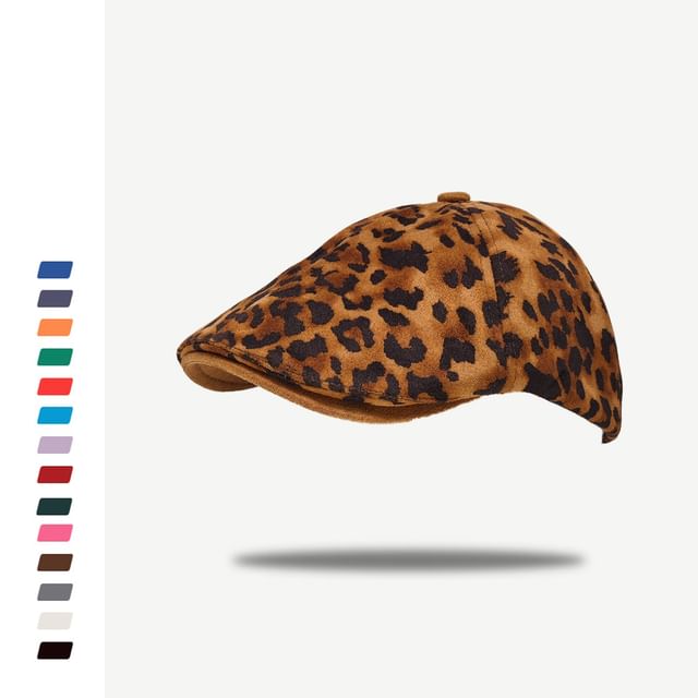 Leopard Print Beret