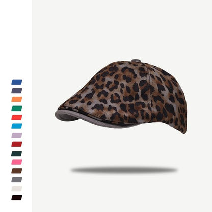 Leopard Print Beret