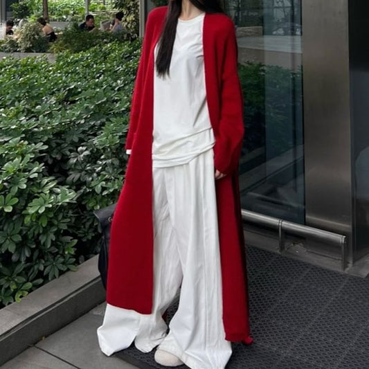 Plain Open Front Cardigan