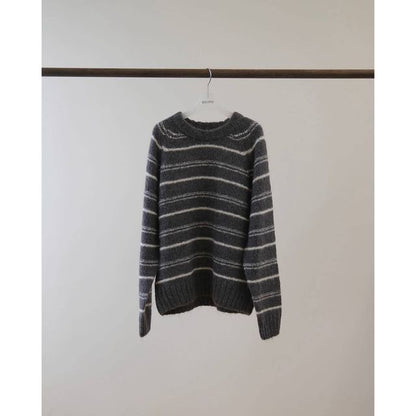 Striped Crewneck Knit Sweater