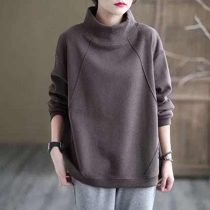 Mock-Neck Sweatshirt
