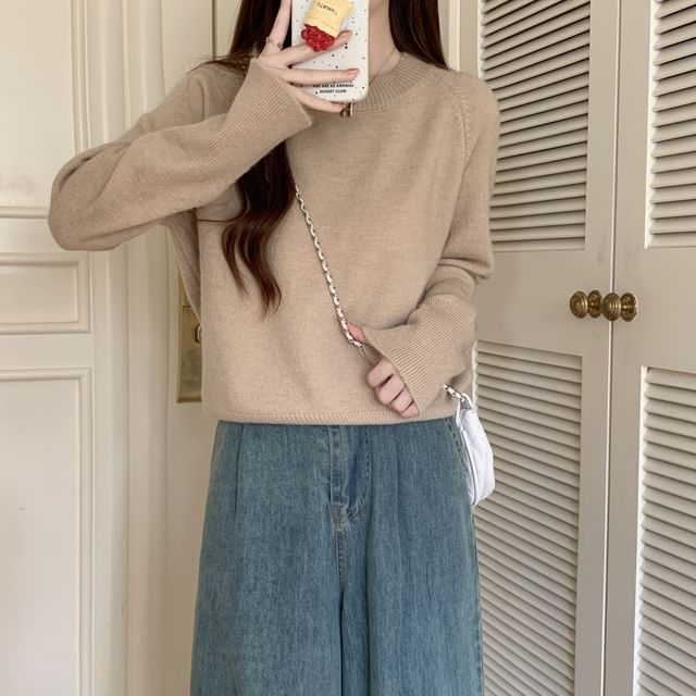 Classic Crewneck Knit Sweater
