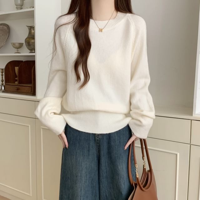 Classic Crewneck Knit Sweater