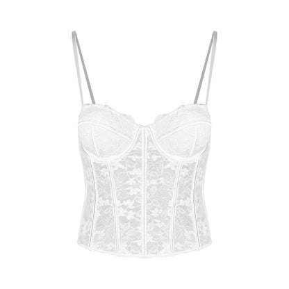 Sweetheart Lace Crop Camisole