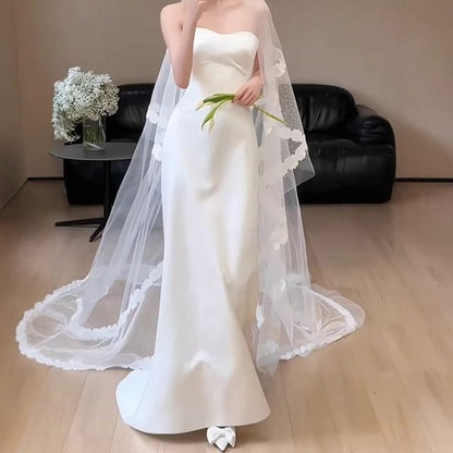 Strapless A-Line Wedding Gown