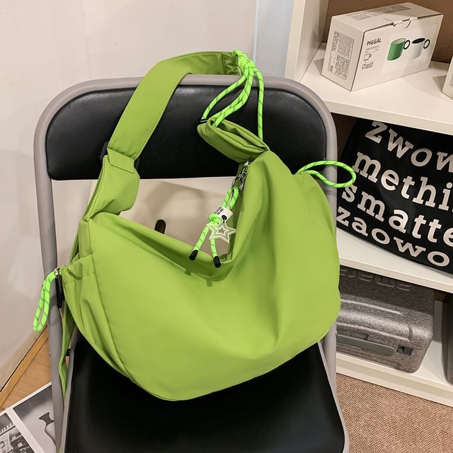 Plain Fabric Crossbody Bag