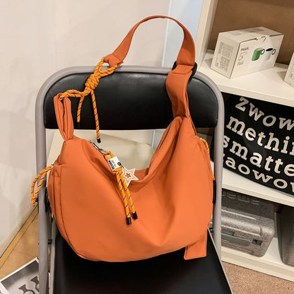 Plain Fabric Crossbody Bag