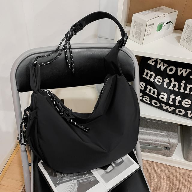 Plain Fabric Crossbody Bag
