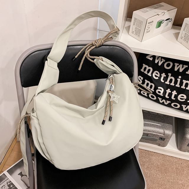 Plain Fabric Crossbody Bag