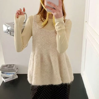 Peplum Knit Camisole Top